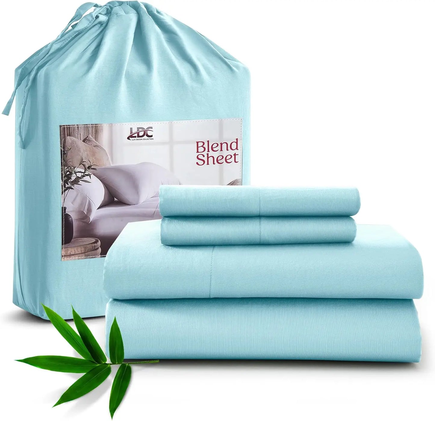LDC Lux Decor Collection Bamboo Sheet Set 35% Bamboo Viscose 65% Polyester
