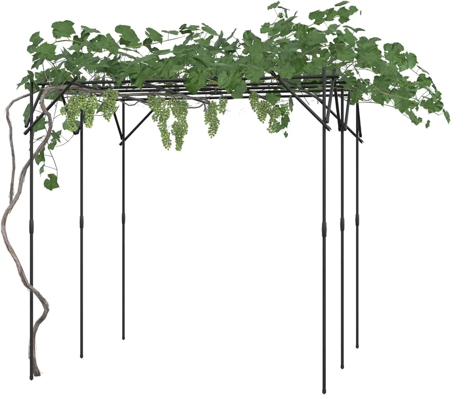 Garden Trellis Arch Made Of Rust Resistant Metal For Outdoors