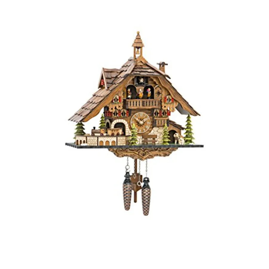 Quartz Cuckoo Clock With Moving Train And Music Silent Movement