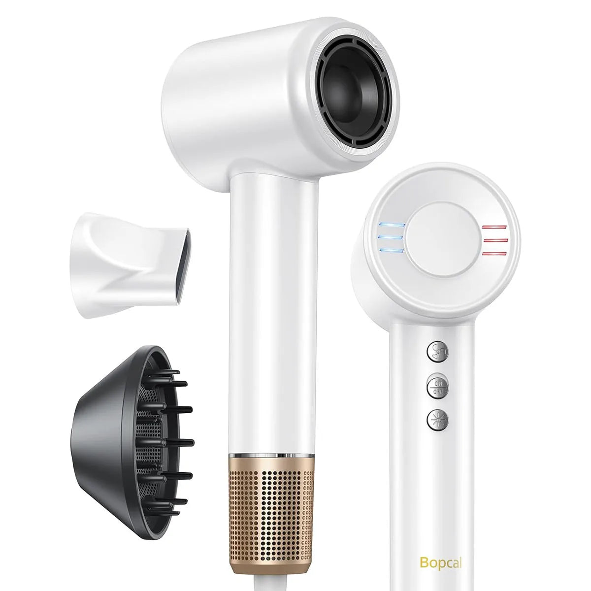 Totmizby Electric Hair Dryer 120000 RPM Brushless Negative Ions 1600W