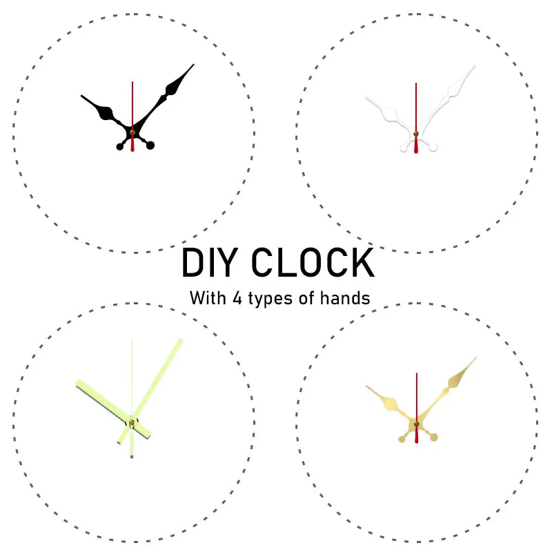 DIY Butterflies And Pearls Wooden Round Silent Hanging Wall Clock