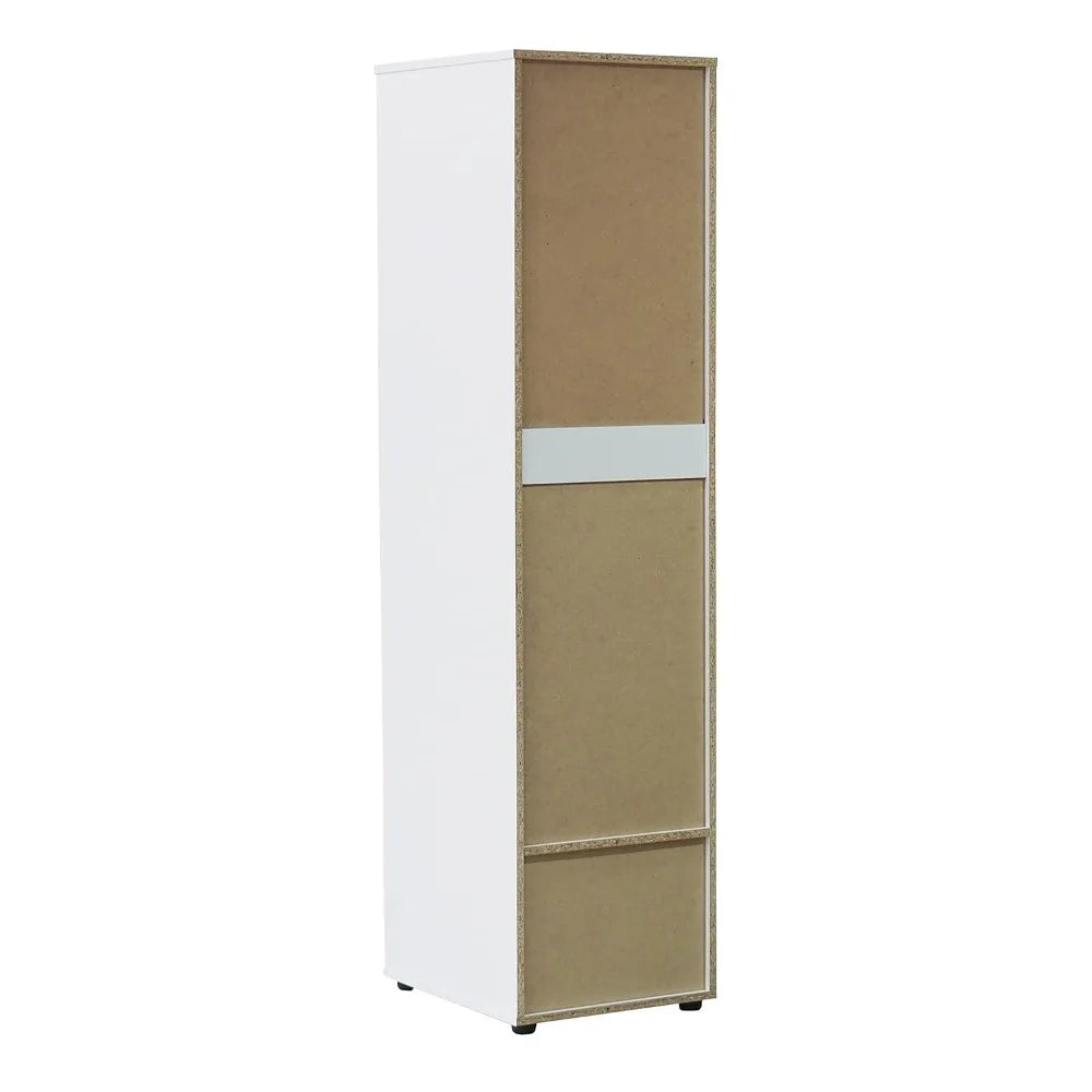 Wardrobe Armoire With Shelves And Drawer For Bedroom Storage