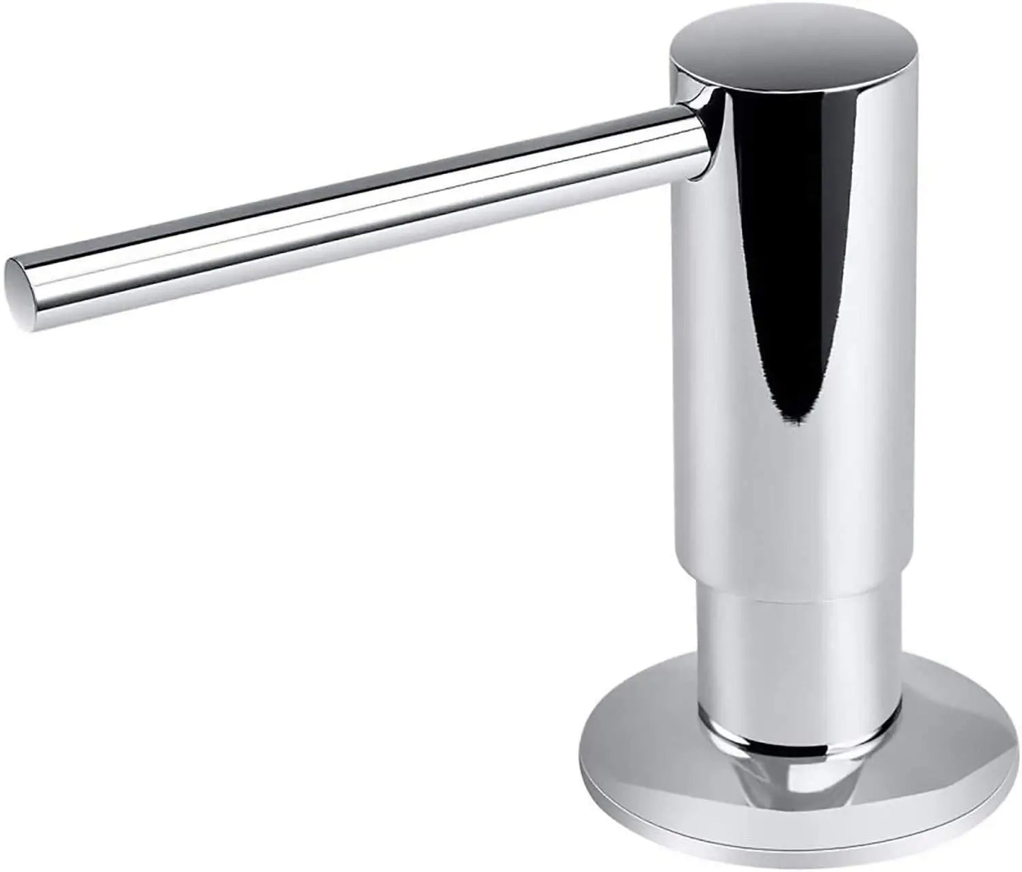 Samodra Black Liquid Soap Dispenser With Brass Pump Head