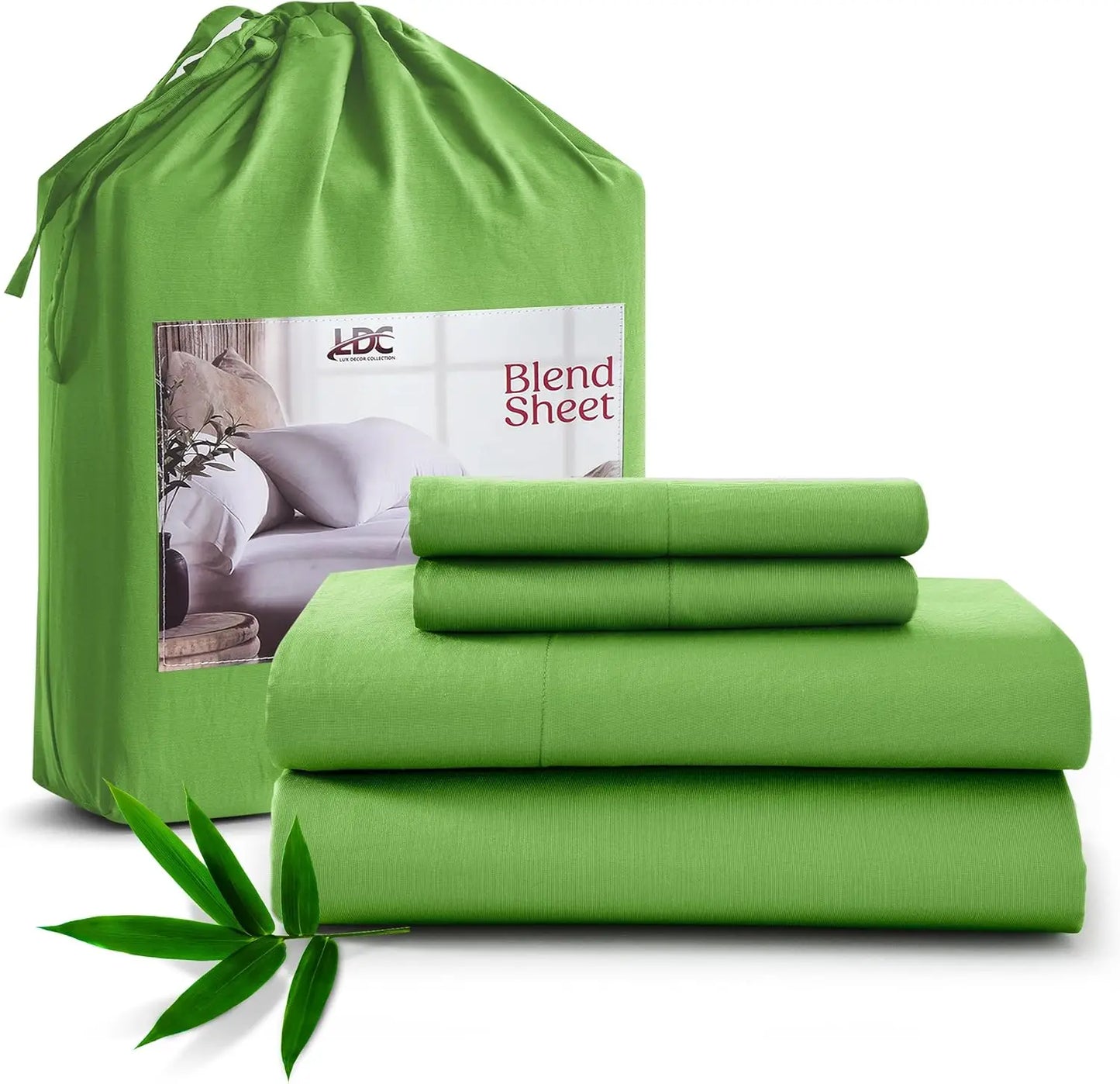 LDC Lux Decor Collection Bamboo Sheet Set 35% Bamboo Viscose 65% Polyester