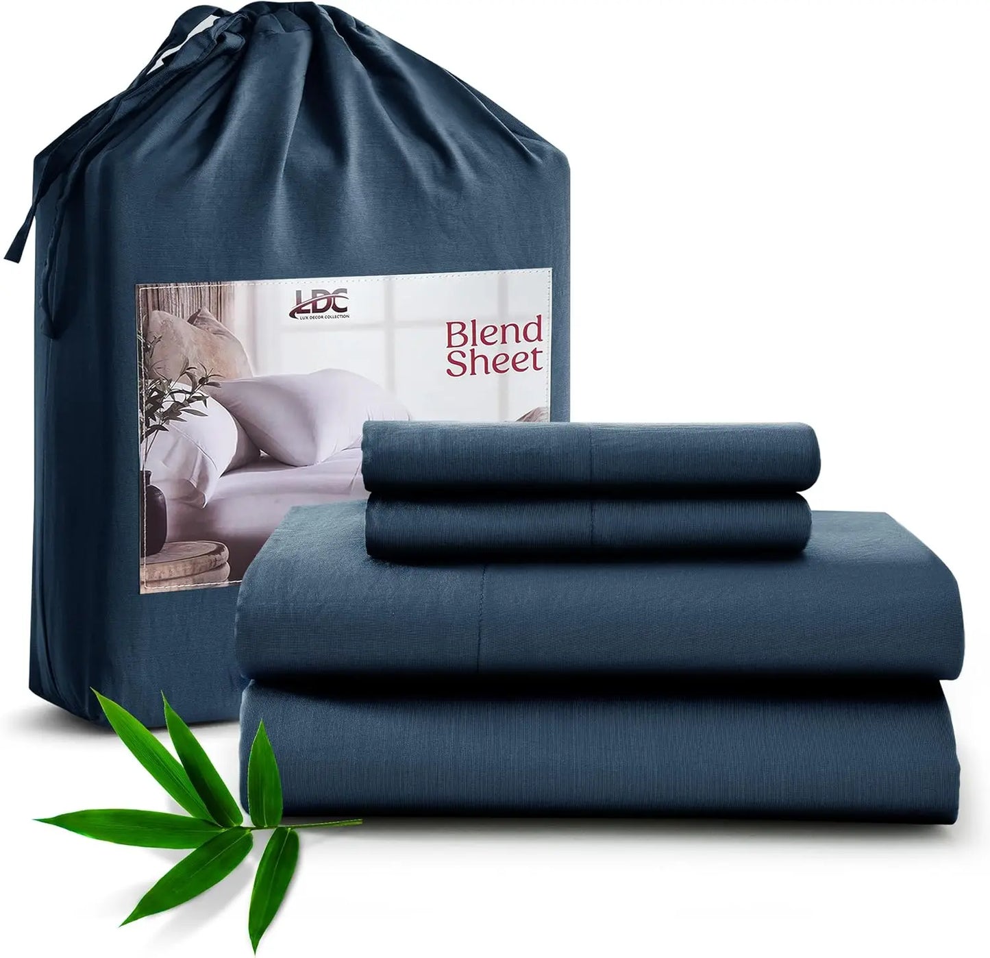 LDC Lux Decor Collection Bamboo Sheet Set 35% Bamboo Viscose 65% Polyester