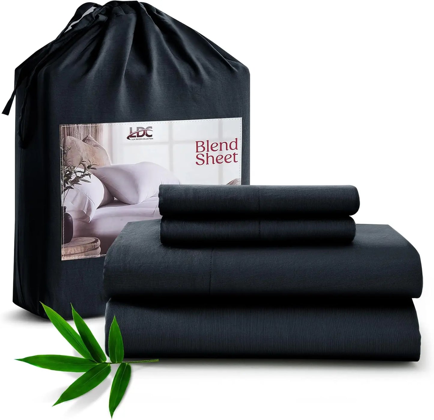 LDC Lux Decor Collection Bamboo Sheet Set 35% Bamboo Viscose 65% Polyester