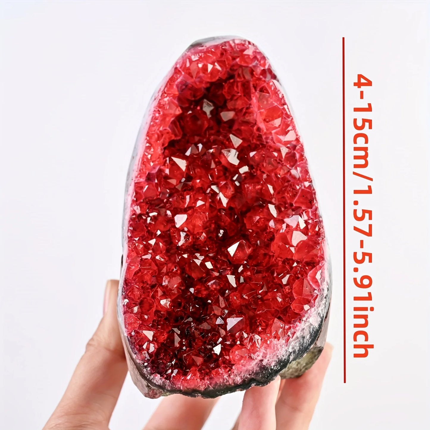 CrystalHola Geode Cut Base Cluster Home Decor For Office Gift