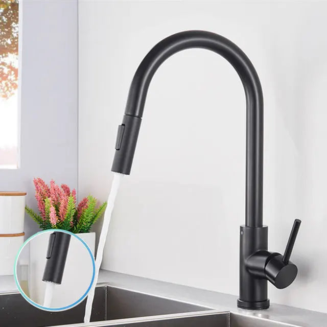ALENARTWATER Sensor Kitchen Faucet With Pull Out Spray