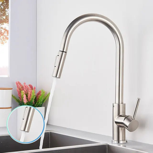 ALENARTWATER Sensor Kitchen Faucet With Pull Out Spray