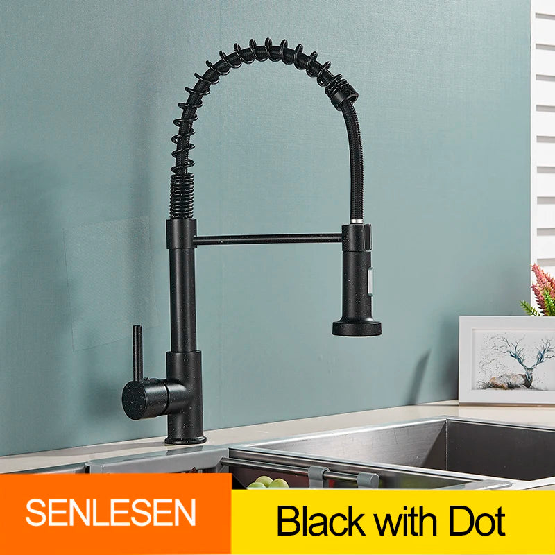 Senlesen Spring Pull Down Kitchen Faucet Hot Cold Water Mixer