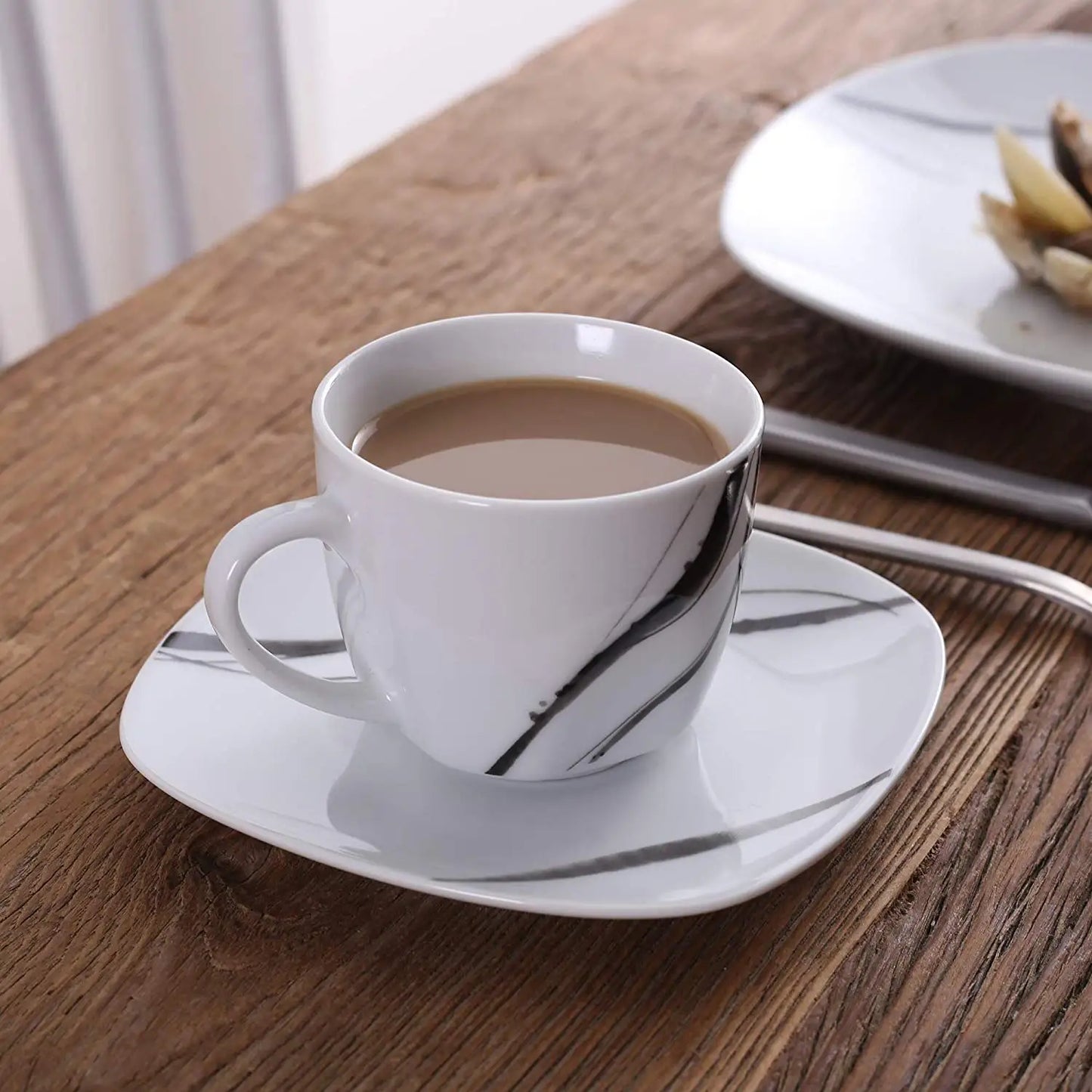 MALACASA Teresa Porcelain Dinnerware Set 30 60 Piece Cups Saucers