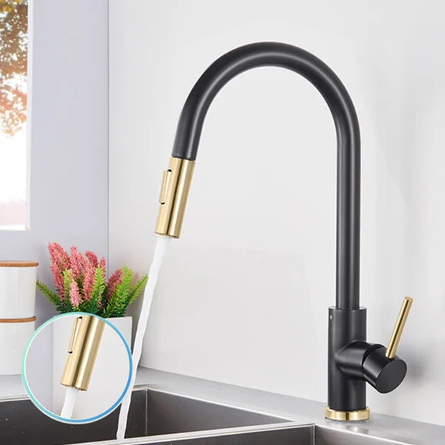 ALENARTWATER Sensor Kitchen Faucet With Pull Out Spray
