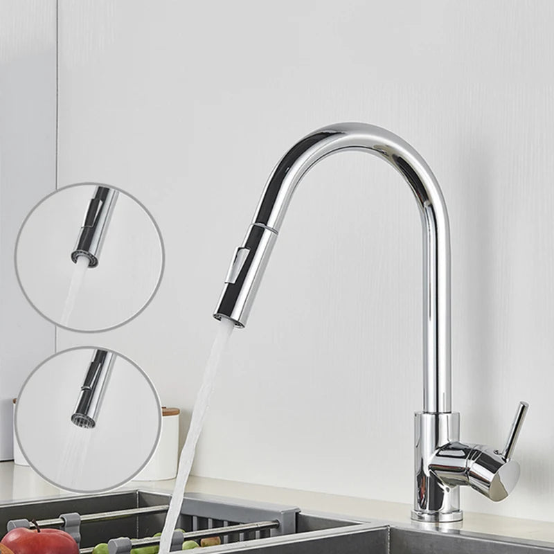 ALENARTWATER Sensor Kitchen Faucet With Pull Out Spray