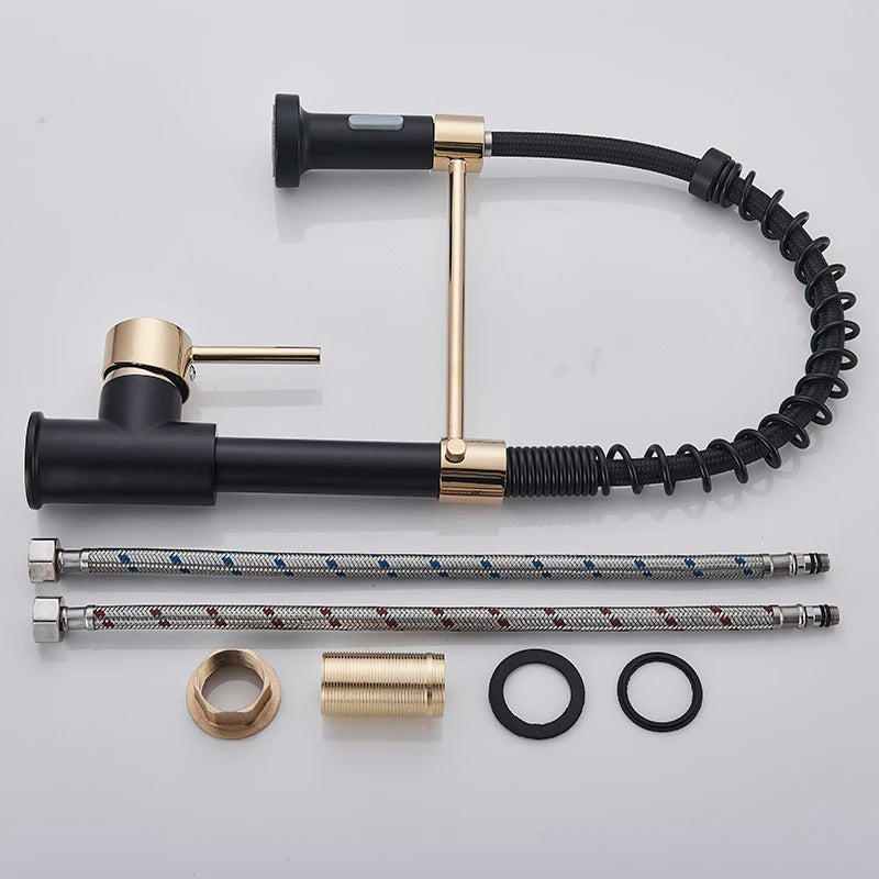 Senlesen Spring Pull Down Kitchen Faucet Hot Cold Water Mixer