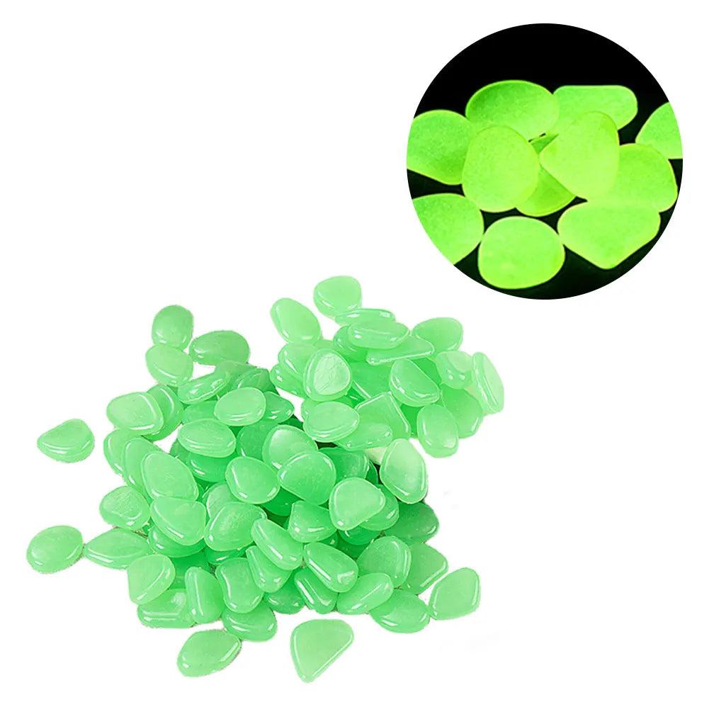 APWIKOGER Glow In The Dark Garden Pebbles For Walkways