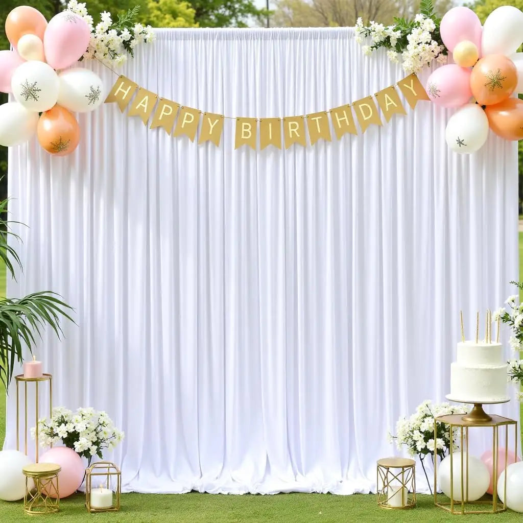 Polyester Backdrop Curtain For Weddings And Parties