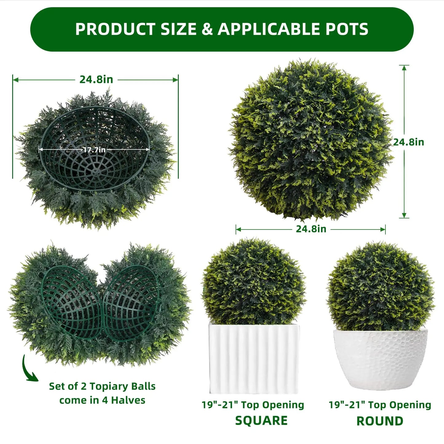 Studyset Outdoor Topiary Balls Set For Weddings And Home Decor