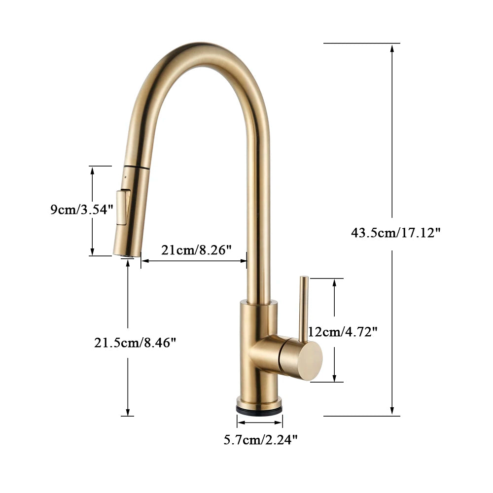 ALENARTWATER Sensor Kitchen Faucet With Pull Out Spray