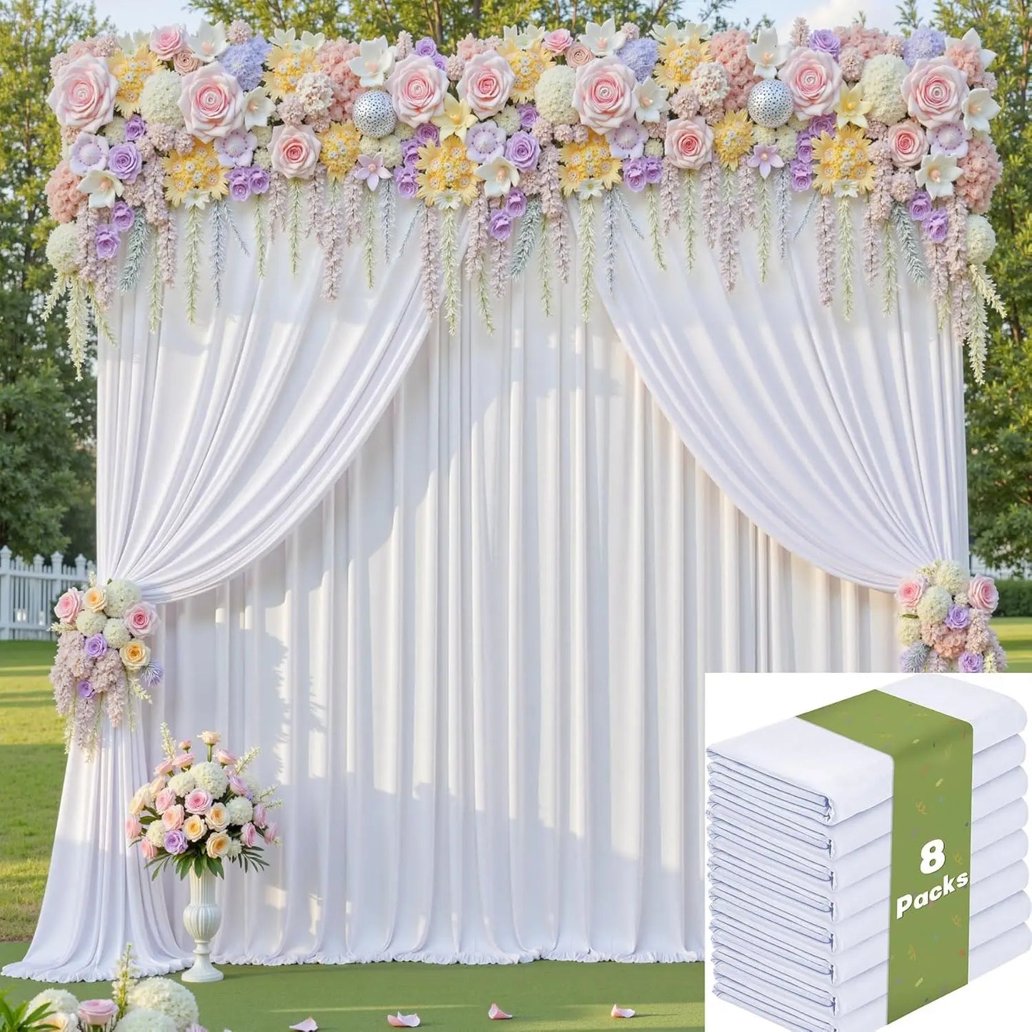 Polyester Backdrop Curtain For Weddings And Parties