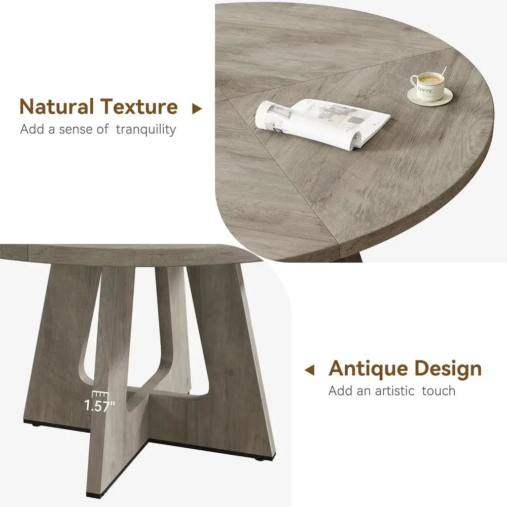 Wooden Top Dining Table Set For Home Living Room Modern