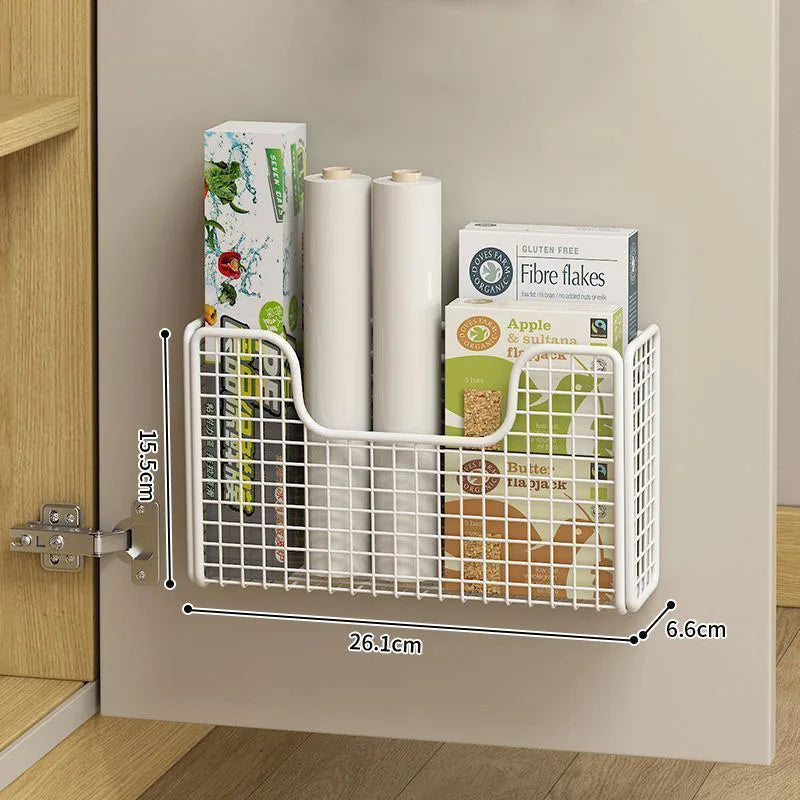 Punch-Free Kitchen Cabinet Door Rack Wall Mount Organizer