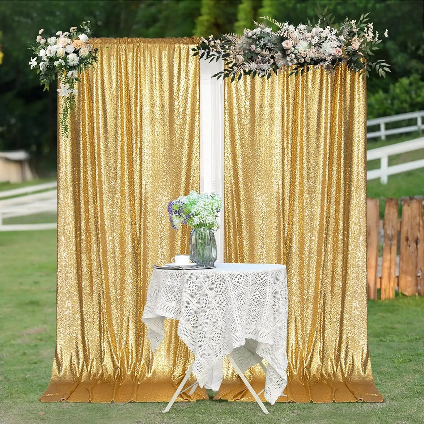 Sequin Backdrop Curtains Panels For Photography And Events