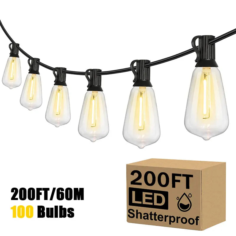 MIMIRGB 200ft ST38 Outdoor String Lights Dimmable LED Garland