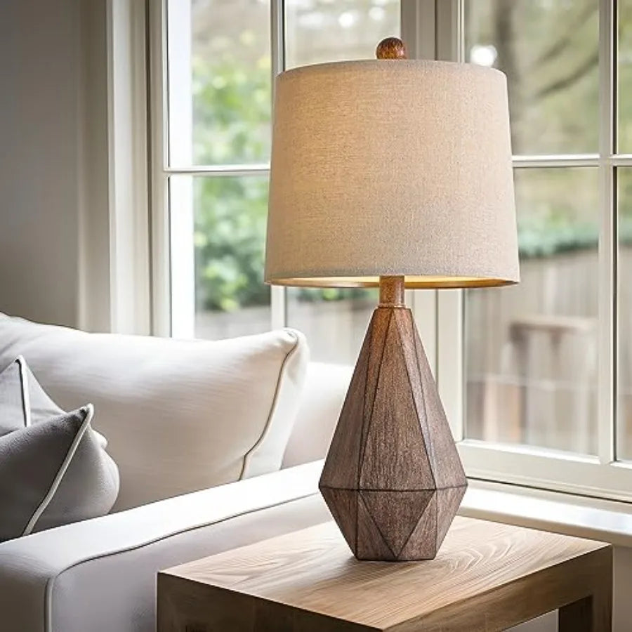 Retro Farmhouse Table Lamps Set Of Two For Living Room And Bedroom