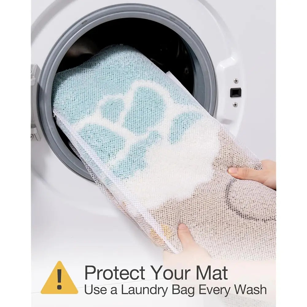 ZUIDID 2-Piece Beach Bathroom Rugs Set Non Slip Bath Mats