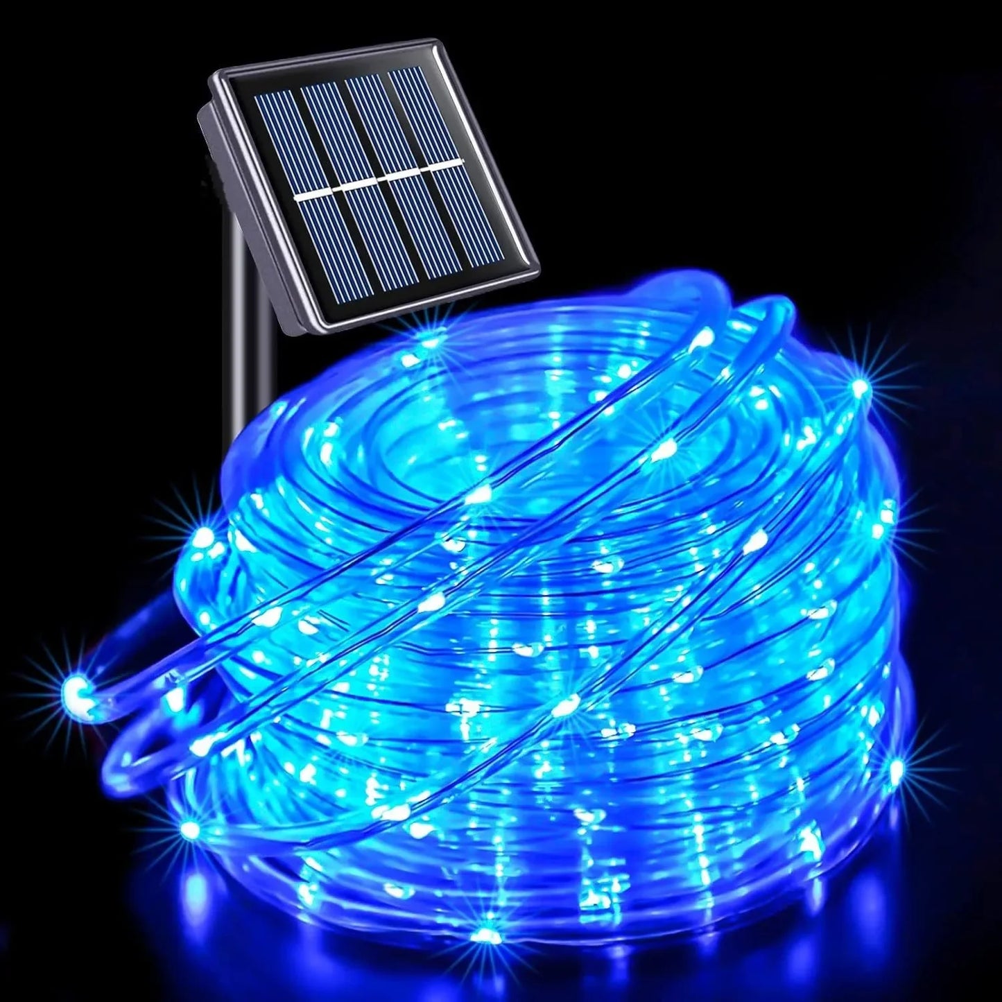 IEEYEEY LED Solar Rope Light Garland For Outdoor Garden Decor