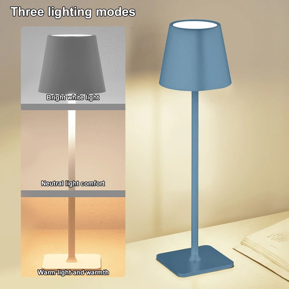 Alloet Cordless Table Lamp USB Rechargeable Dimmable Ambiance Light