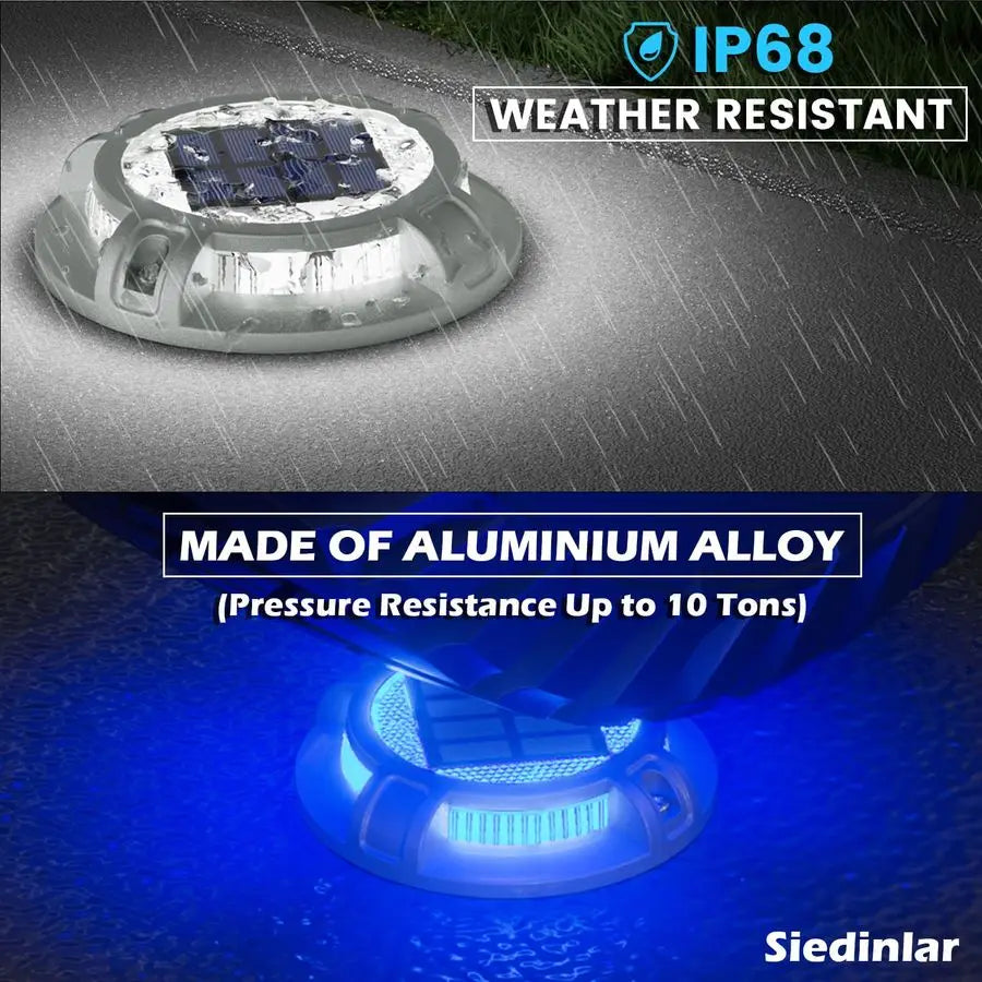 Solar Driveway Lights 4 Modes 40 LEDs Waterproof Outdoor Pathway