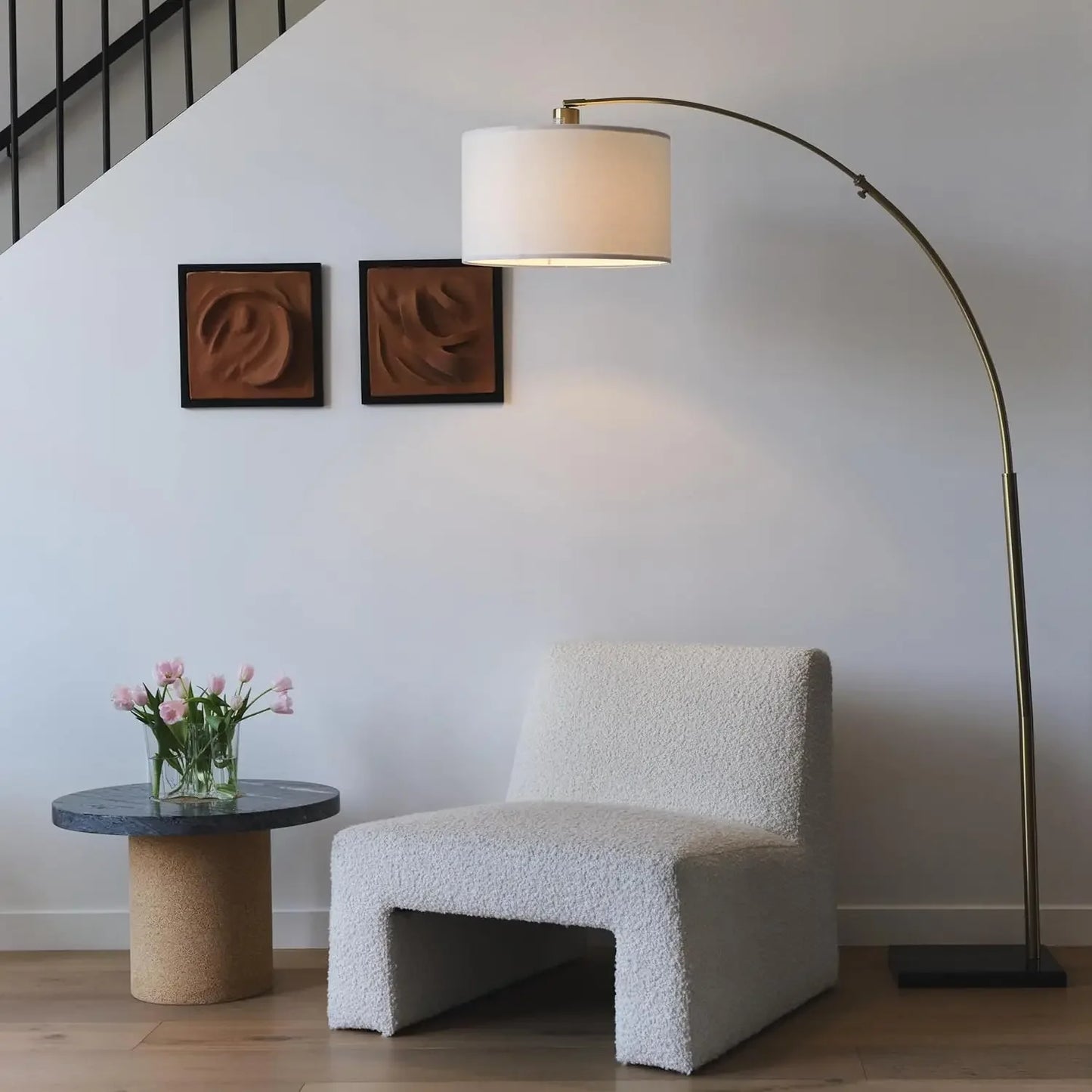 Brightech Logan Arc Floor Lamp For Living Rooms And Bedrooms