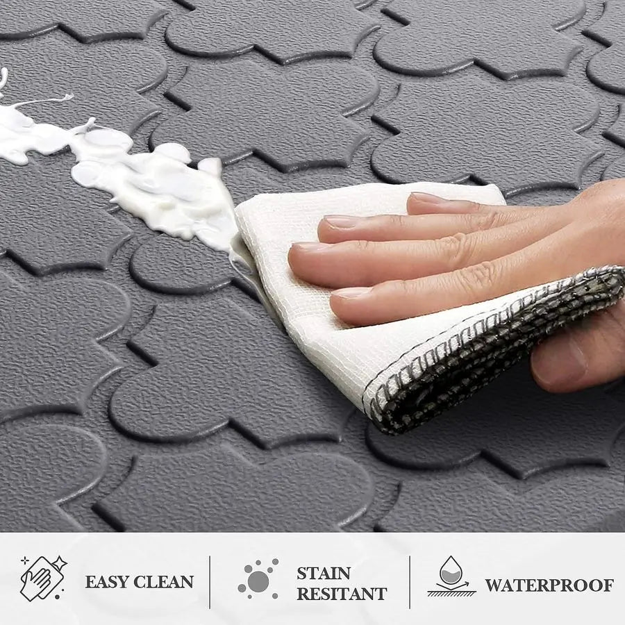 Cushioned Anti Fatigue Floor Mat Set Waterproof Non Skid Kitchen
