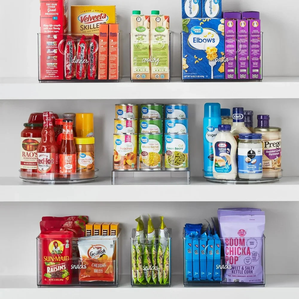 Clear Plastic Lazy Susan Turntable for Kitchen Cabinet Organization