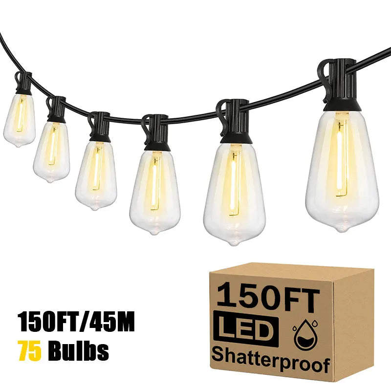MIMIRGB 200ft ST38 Outdoor String Lights Dimmable LED Garland