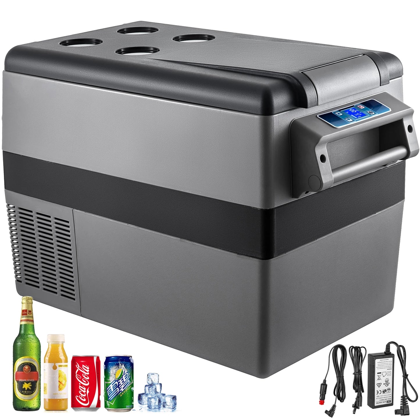 SucceBuy Portable Car Refrigerator Freezer Cooler Compressor 110-240V Camping