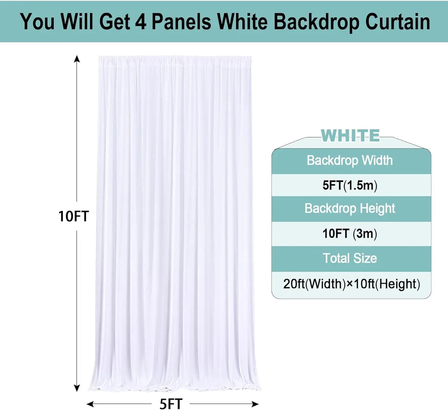 Wrinkle Free Backdrop Curtains For Parties And Weddings