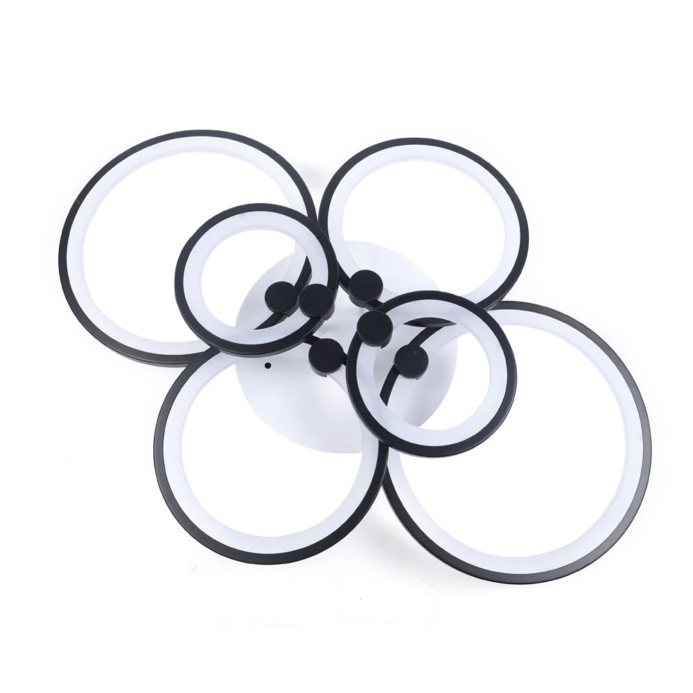 Acrylic LED Ceiling Light 4 6 8 Heads SteplessDimming FlushMount