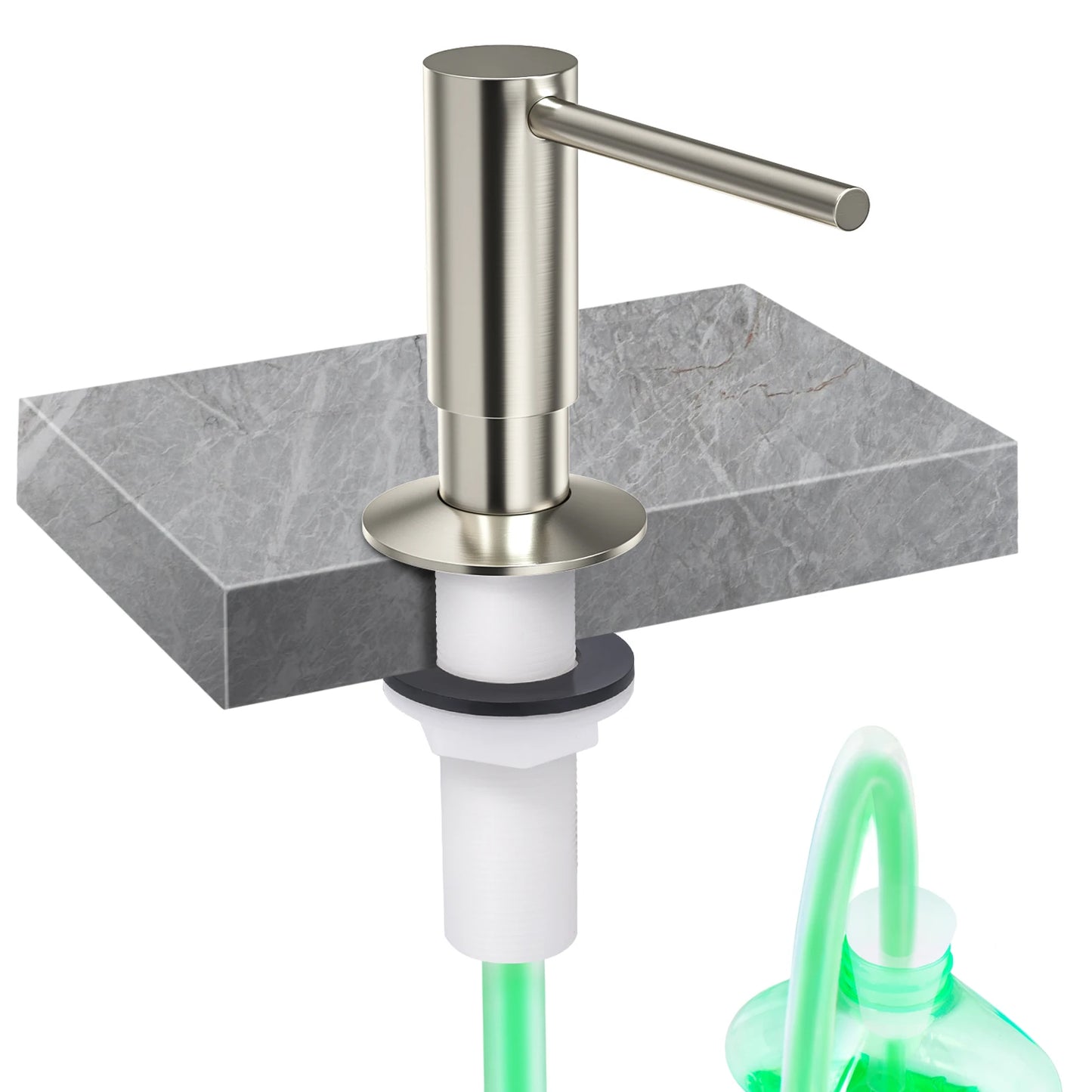 Samodra Liquid Soap Dispenser With Brass Pump And Extension Tube