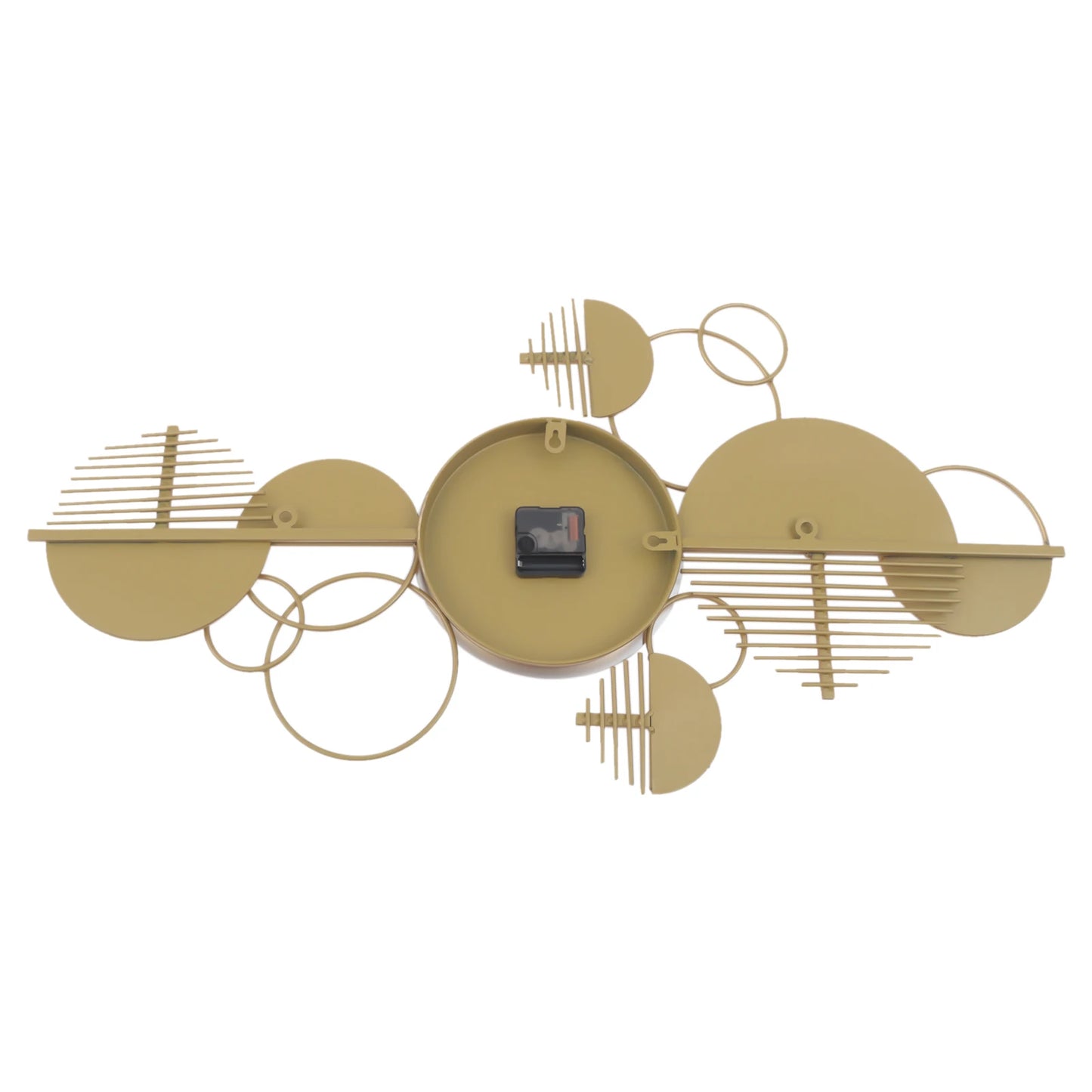 Creative Modern Metal Wall Clock Silent Battery Operated Decor