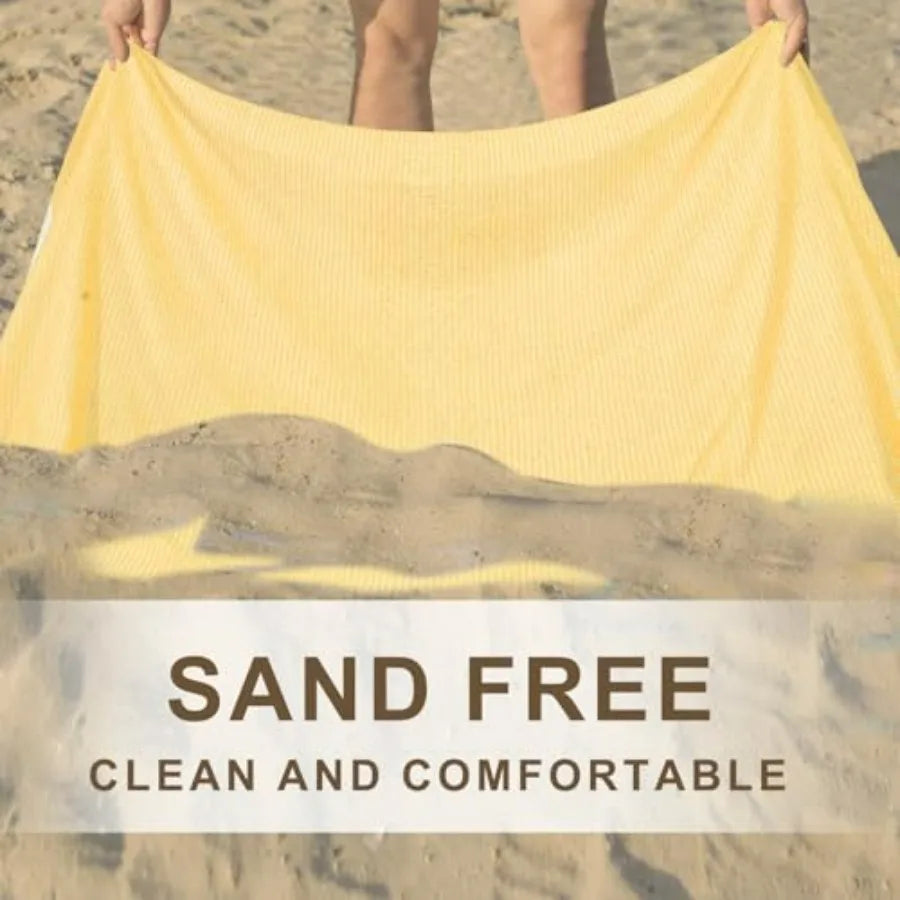 Turkish Beach Towel Set Quick Dry Cotton Blend for Pool