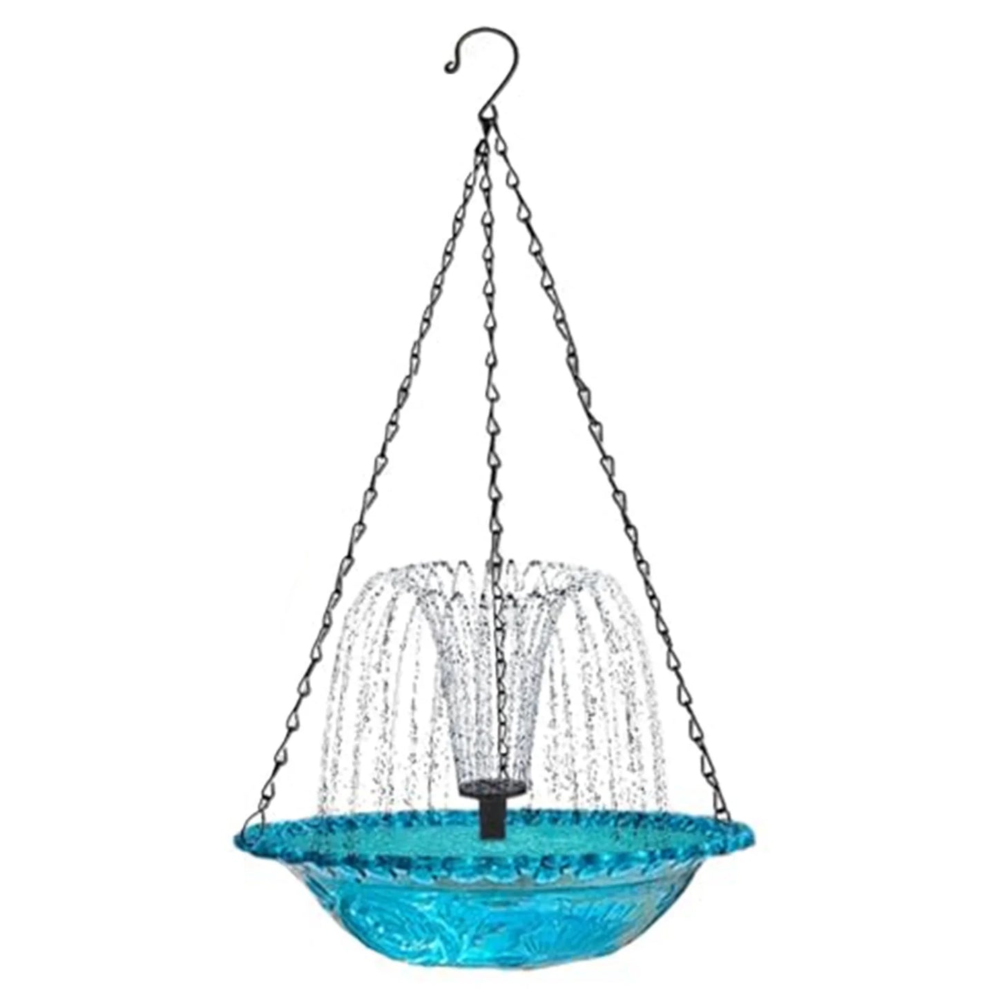 Solar Cascade Hanging Bird Bath Fountain For Garden Patio