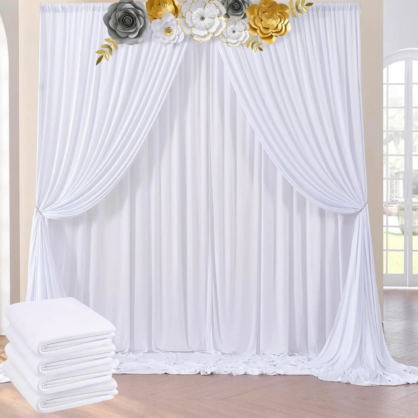 Wrinkle Free Backdrop Curtains For Parties And Weddings
