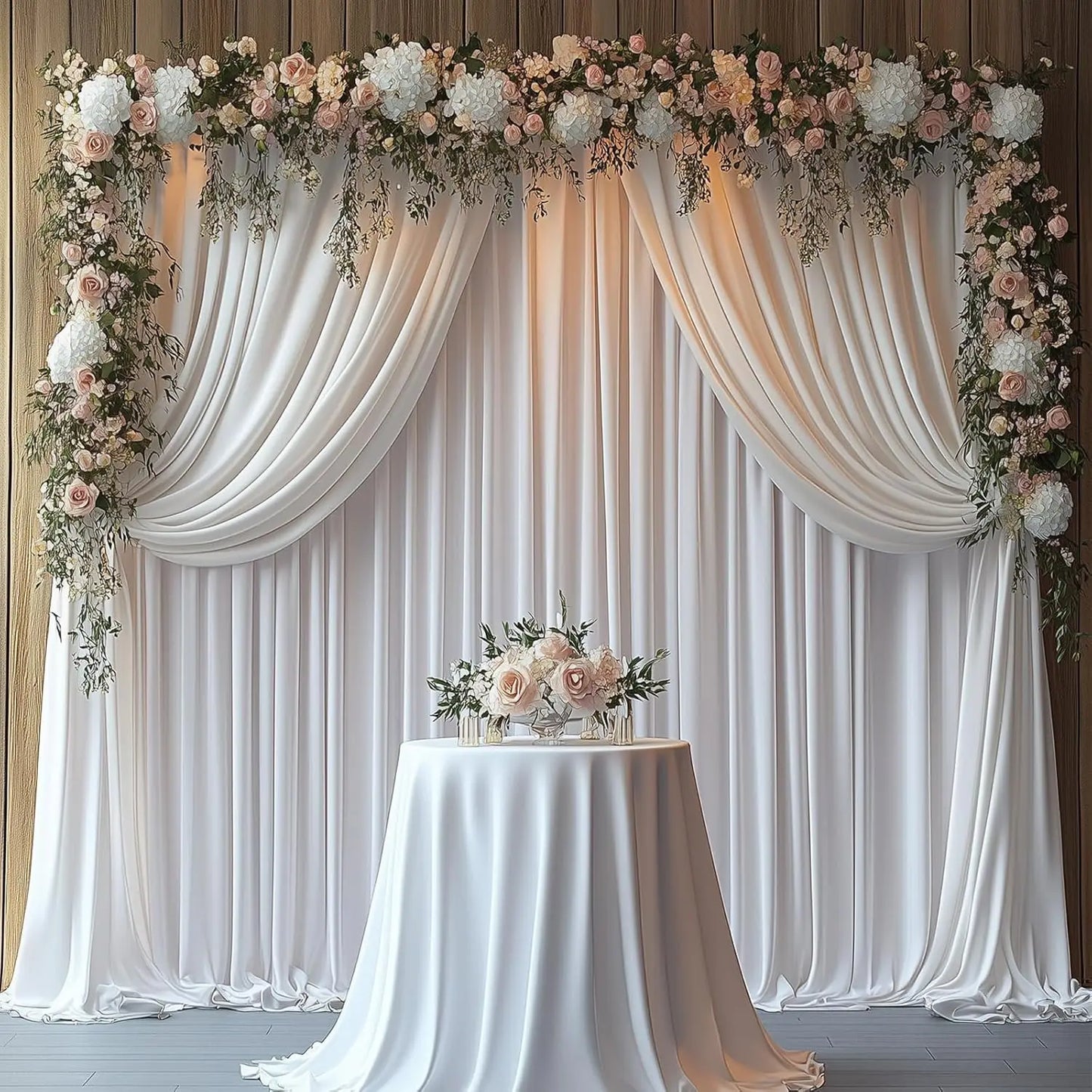 Polyester Backdrop Curtain For Weddings And Parties