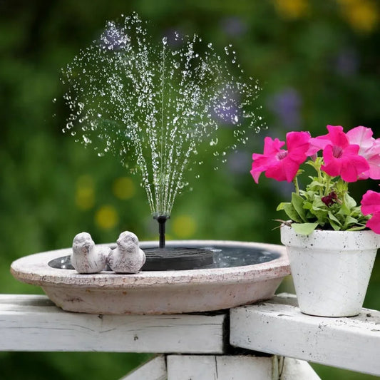 Mini Solar Water Fountain Outdoor Pond Bird Bath Solar Powered
