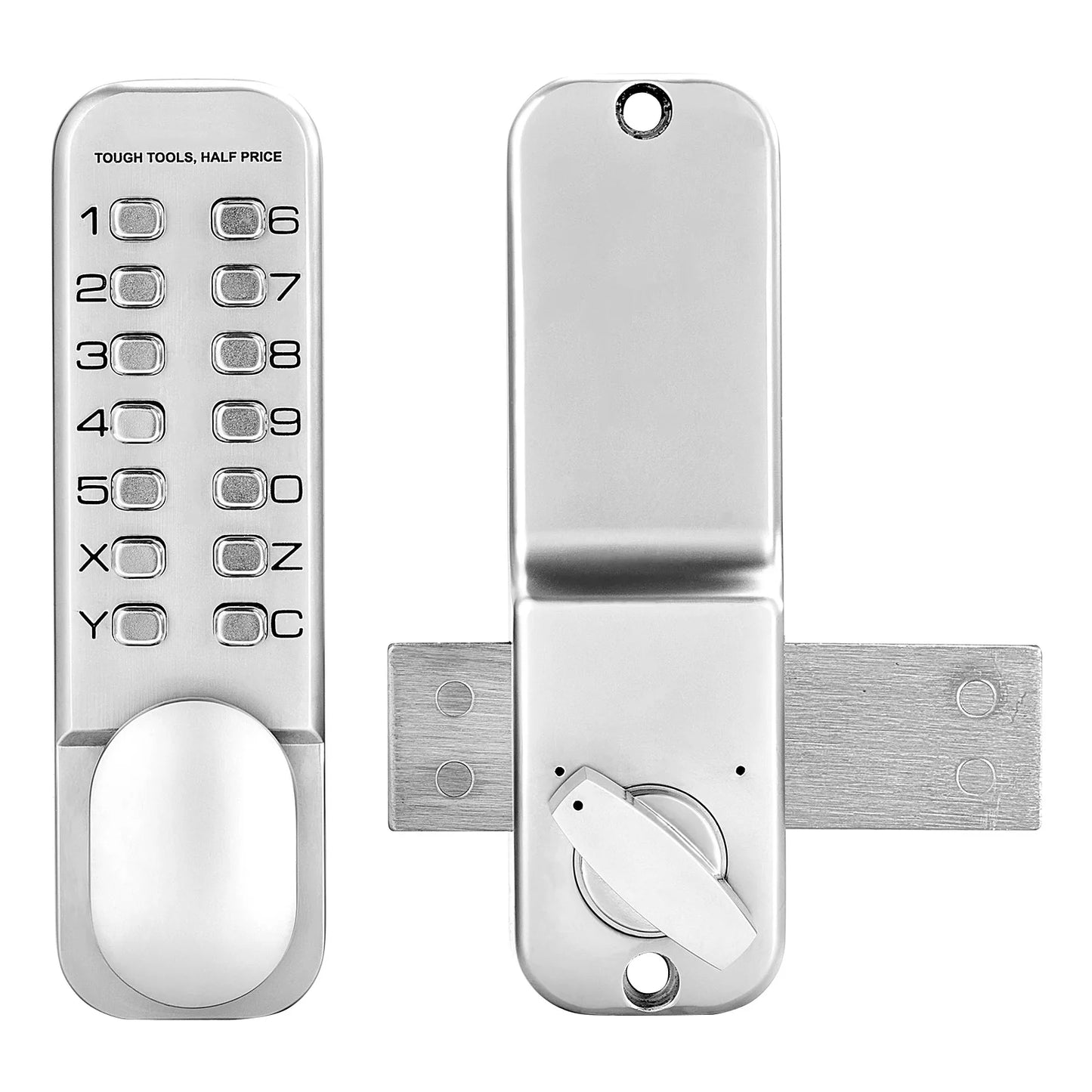 SucceBuy Mechanical Keyless Entry Door Lock With Adjustable Thumb Knob