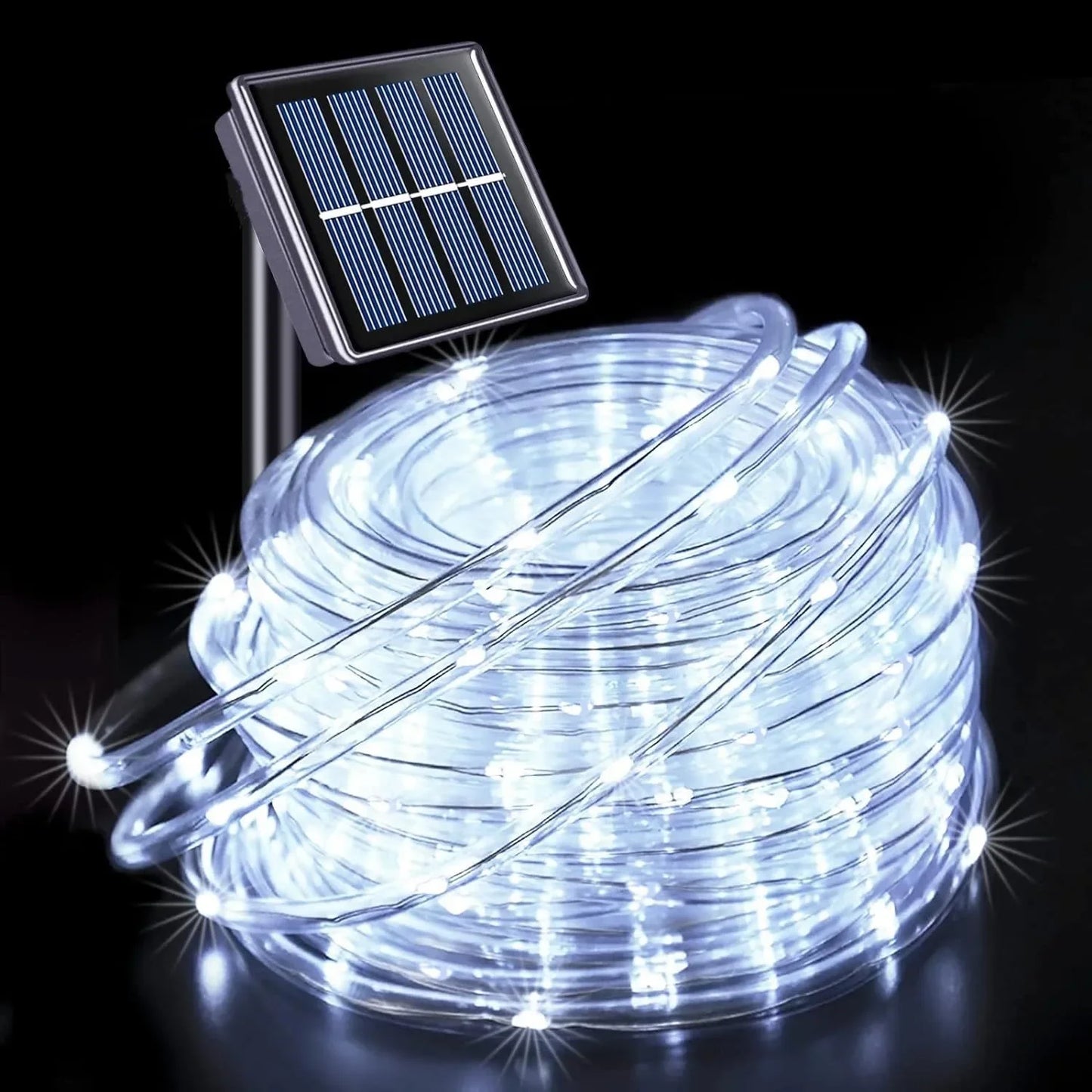 IEEYEEY LED Solar Rope Light Garland For Outdoor Garden Decor