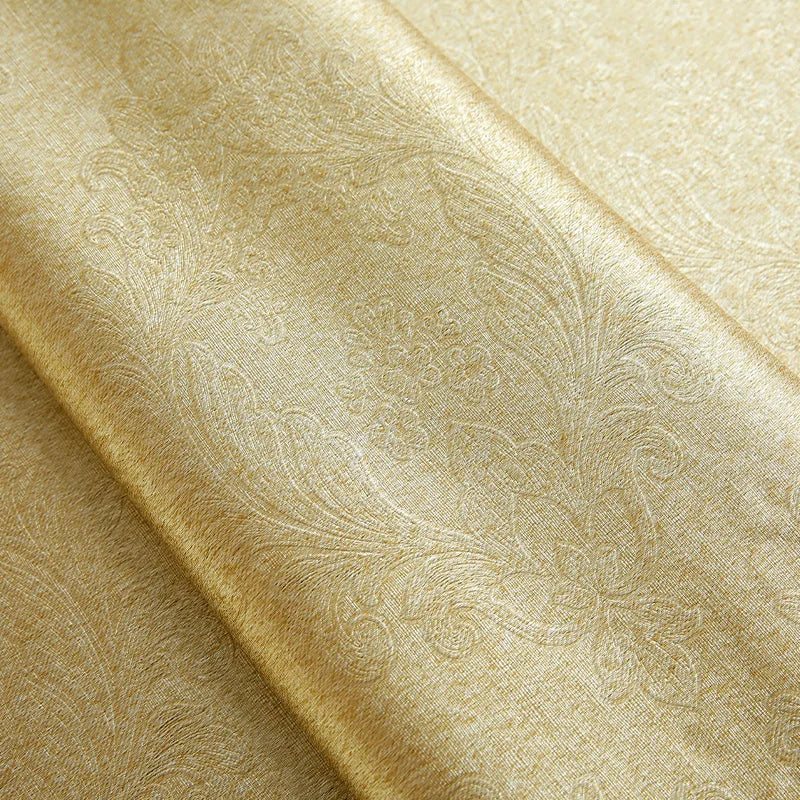 Elegant Double Layer Blackout Curtains With 3D Embroidery