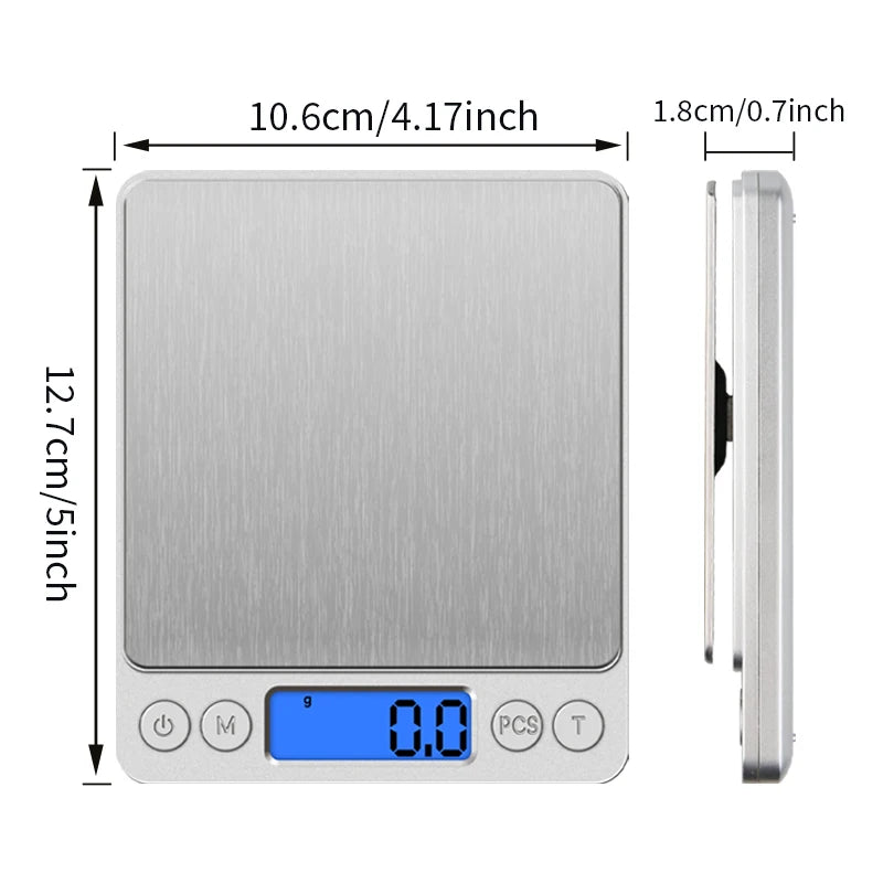 Digital Jewelry Scale 3kg 0.1g Portable Kitchen Scale